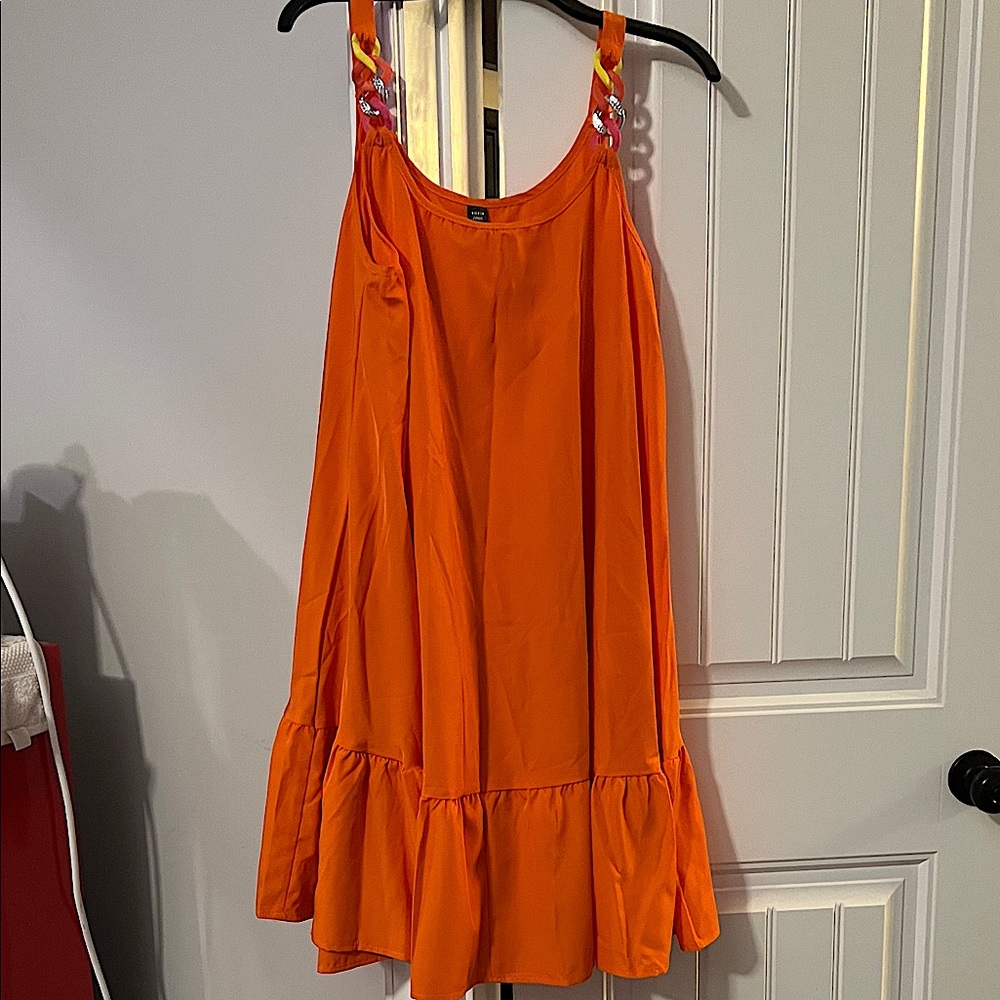 SHEIN Curve Vibrant Orange Dress